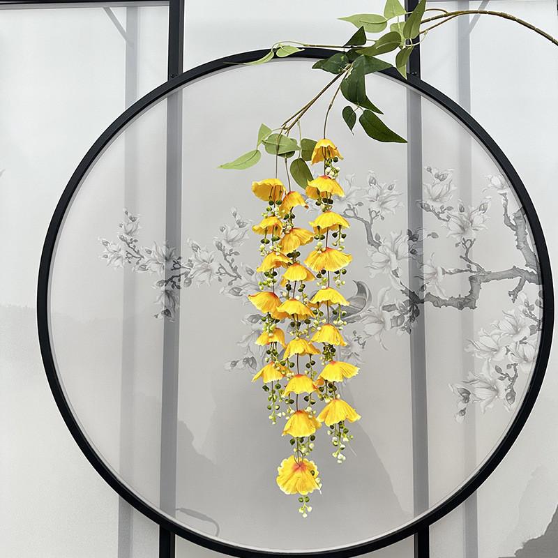 Monet Garden Artificial Wind Chime Flowers For Wedding Decor And Photography Scene Enhancement