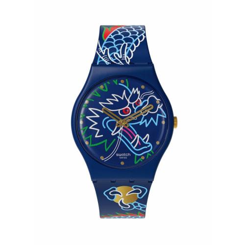 Swatch Dragon In Waves Watch SO28Z125 Blue