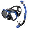 Schnorchelmaske mit Trockenschnorchel, Auslaufsichere Anti-Beschlag Panoramische Tauchmaske & Schnorchel Set, Wasserdichte Schnorchelausrüstung für Erwachsene
