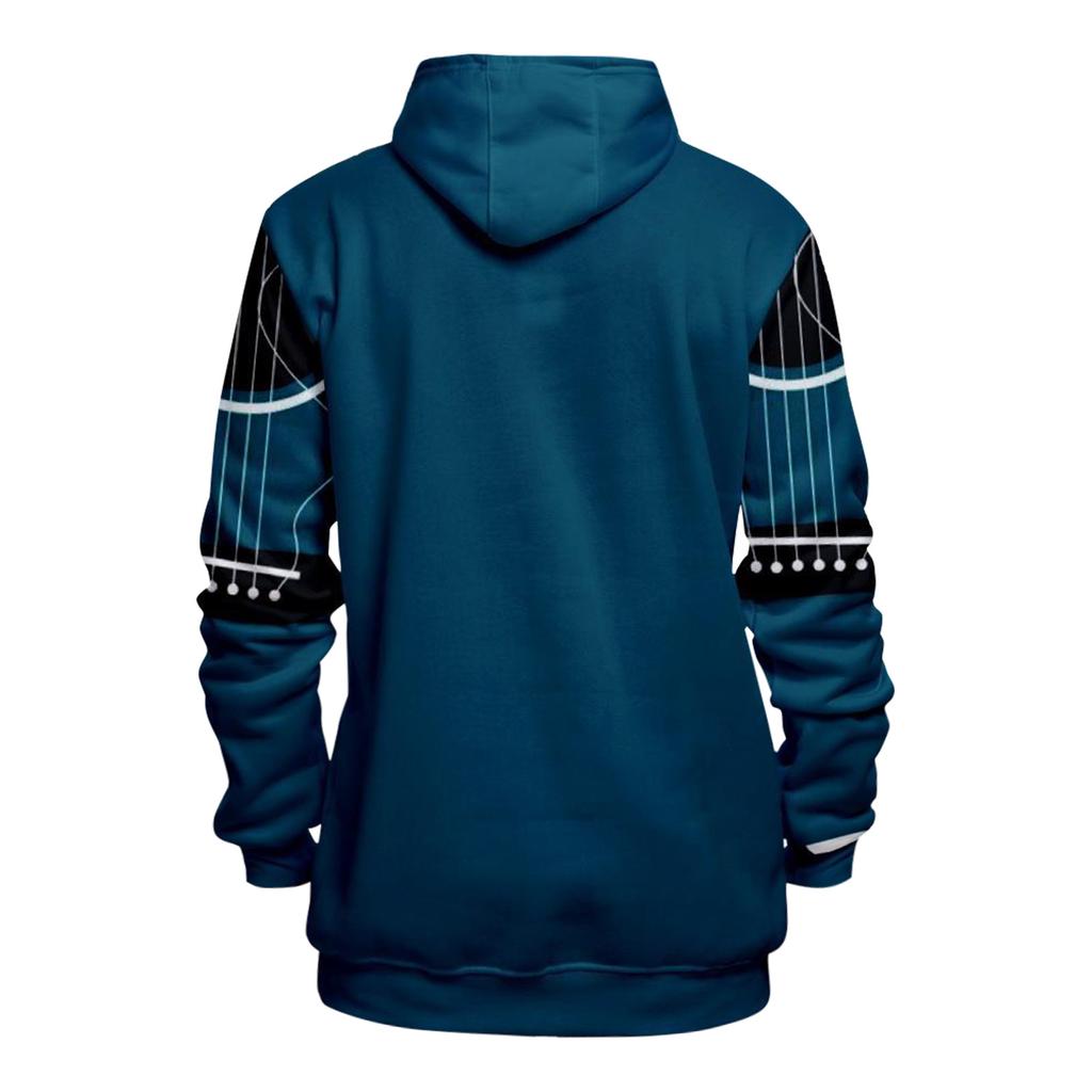 Motetrykk Løs Langermet hettegenser for menn og kvinner