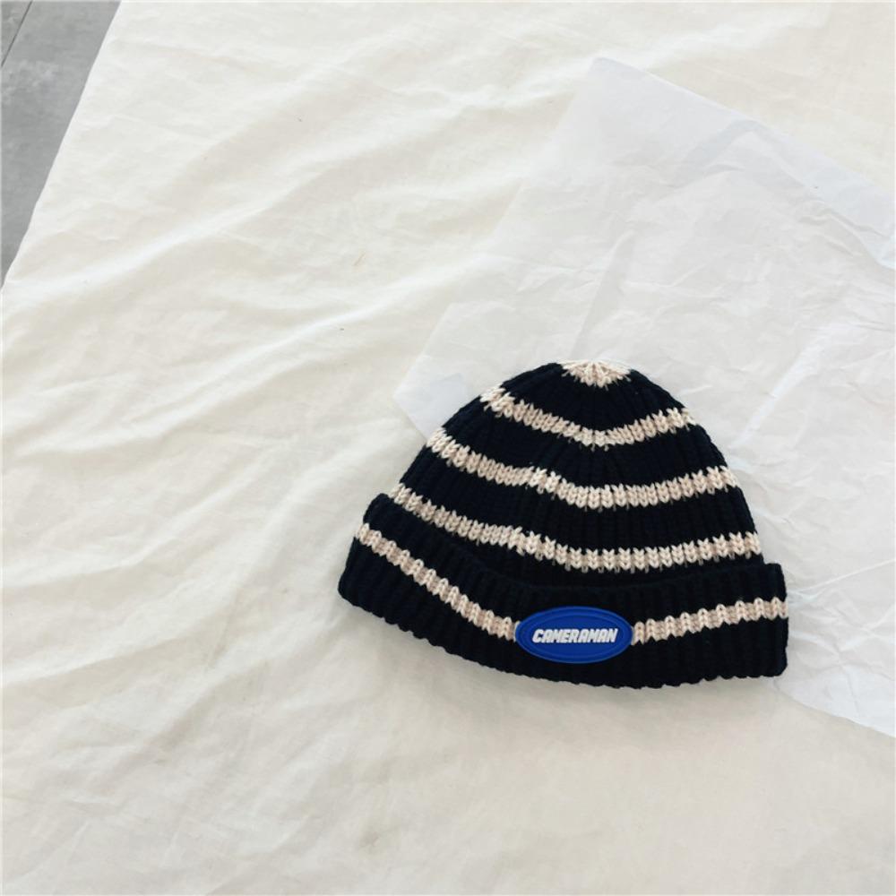 Comfortable Striped Knitted Hat Warm Beanie Hat Fashion Children's Hats  For Boys and Girls