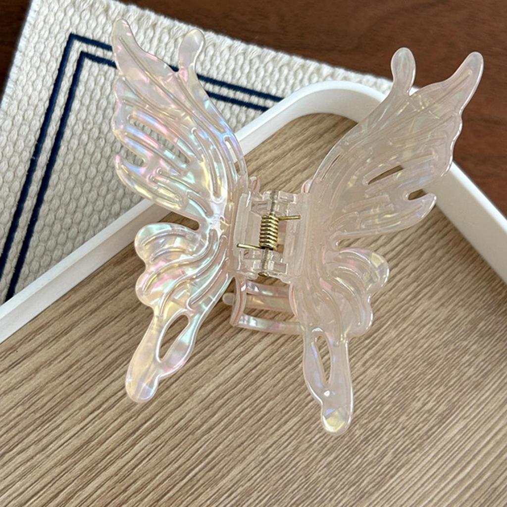 Summer French Butterfly Hair Clips Sweet Hair Claw Clip Cute Fairy Shark Clip Hairgrip Girls Ponytail Holder Hair Accessories