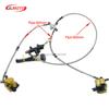 1Set 2 in 1 Foot Lever Hydraulic Disc Brake 108mm/110mm Disc Fit For ATV 50cc 110cc 49cc Bike Go Kart Buggy UTV Scooter Parts