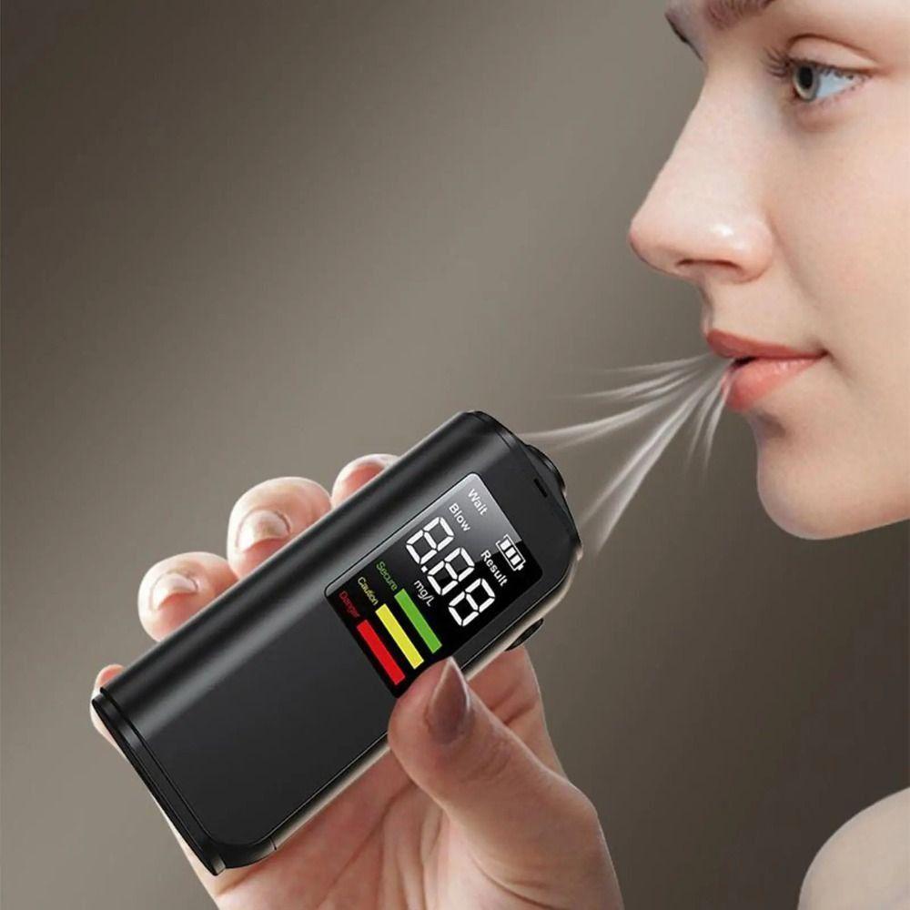 Accuracy Breathalyzer Analyzer LED Digital Display Portable Blow Breathalyzer Universal