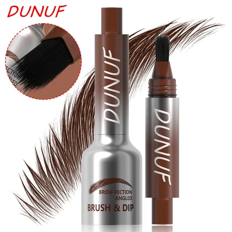 Square Brush Wild Eyebrow Cream Painting Paste Black Tea Brown Pressing 3D Dye Dip Eyebrow Enhancers Cream Hairline Modification