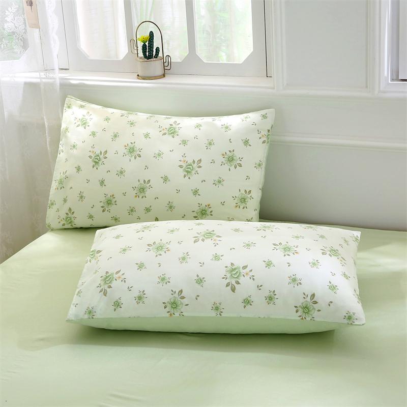 New Spring Duvet Cover Class A Double Yarn Printed Knitted Cotton 3-4 Piece Quilt Bed Sheet Pillowcase Small Fresh Bedding
