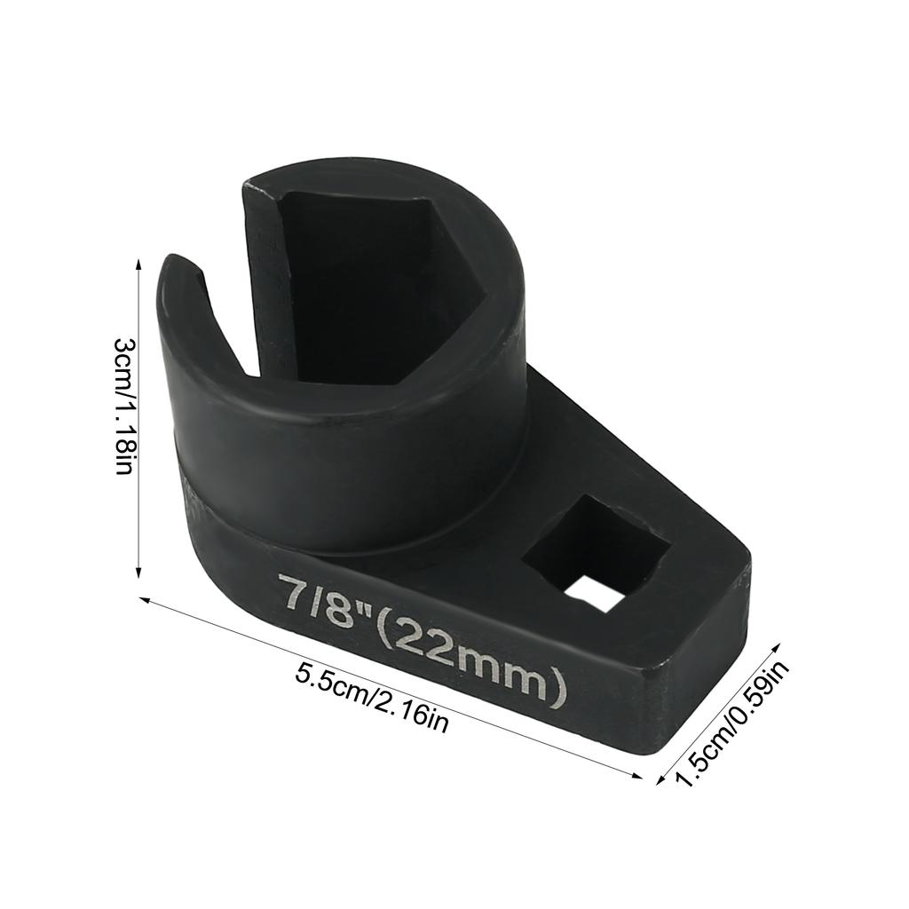 Oxygen Sensor Socket 22mm Corrosion Resistant Sturdy Steel Sensor Removal Tool Fit for Vehicle Oxygen Sensor Removal