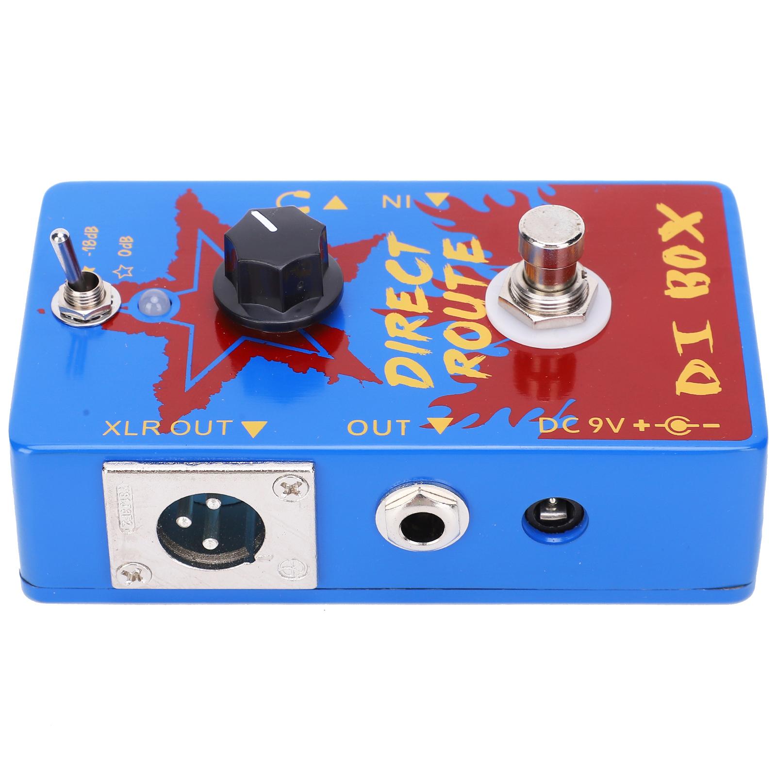 Педаль эффектов с XLR разъемом для наушников, регулятор громкости, аксессуары для электрогитары, 30 мА