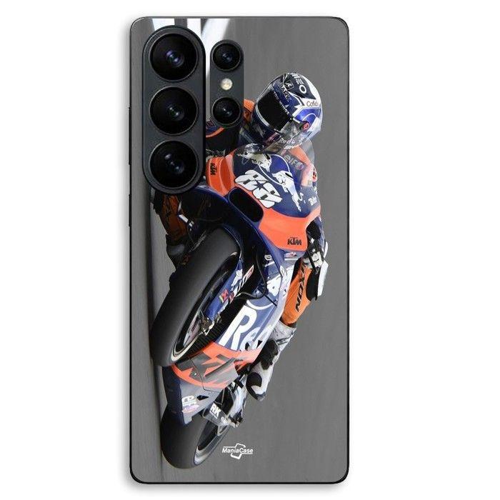 Coque téléphone - MANIACASE - Samsung Galaxy S26 Ultra - Silicone TPU - Noir - Miguel Oliveira (Aprilia MotoGP 88)