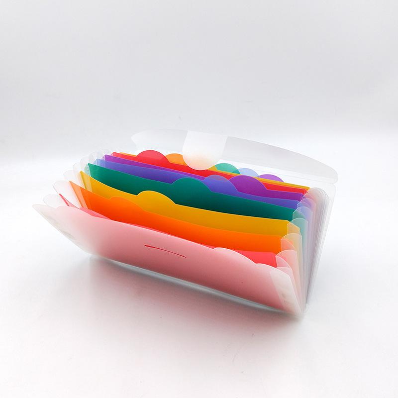 13-Grid Accordion File: Portable, Multi-Layer Rainbow Document Storage Bag