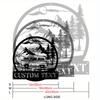 Custom Metal Wall Art Camper Van Personalized Nameplate Home Decor Camping Lovers Outdoor Charm