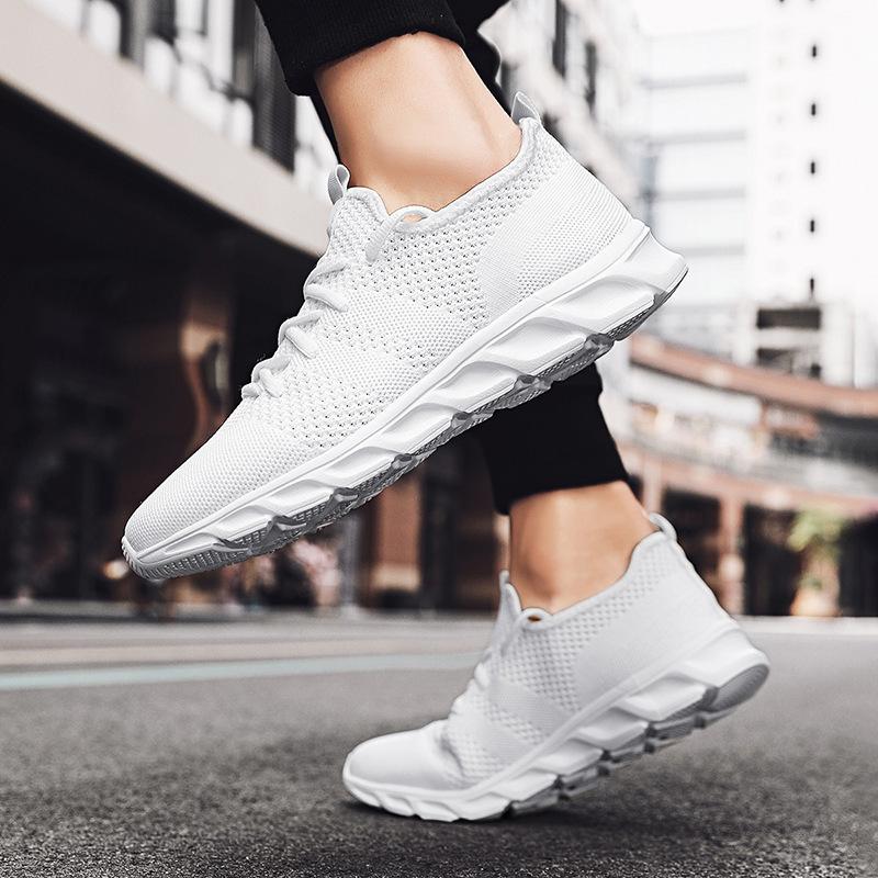 Large Size Men's Shoes Summer Mesh 45 Sports 46 Low-top Trend Fly-woven Shoes Couple Casual Shoes Men's Size 47