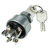 Forklift Ignition Switch with Keys for Hy-Ster 272041 5 Terminal 4 Position | Forklift Ignition Starter Switch for Cl-ark 2394129 Ya-le Cr-own 108066