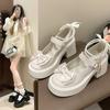 Lolita Schuhe Super Hohe Absätze Mary Jane Schuhe Damen Klobige Plateau Pumps Frau Knöchel Schnalle Partyschuhe