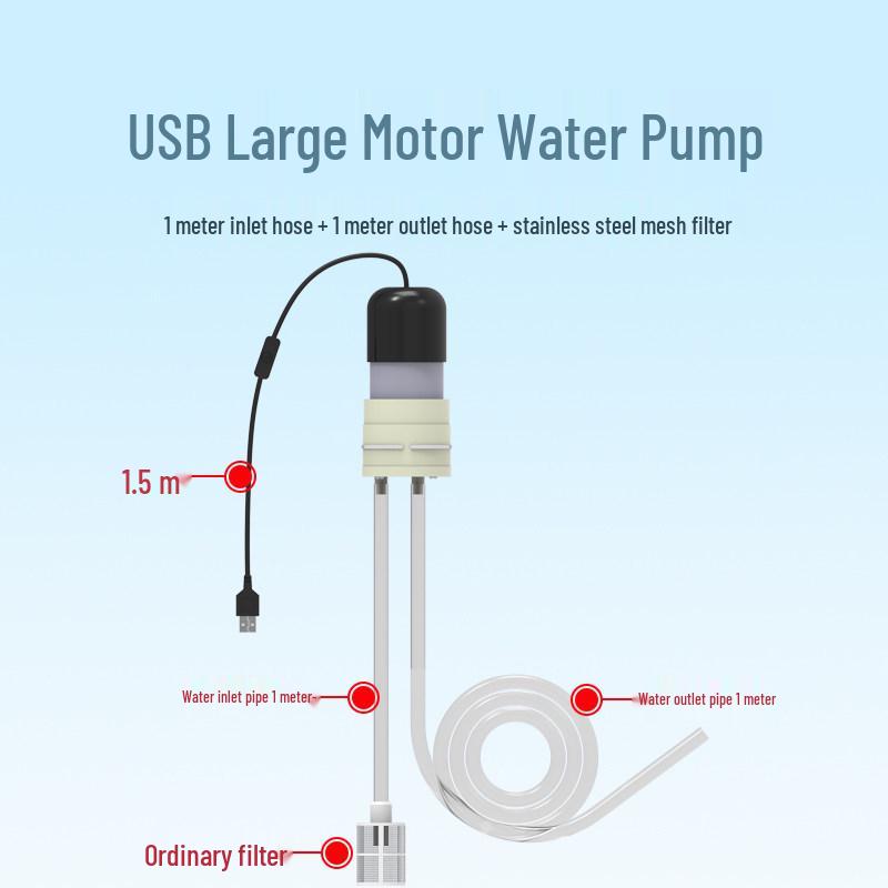

Compact Submersible DC Water Pump - Mini Self-Priming Electric Absorber for Household Use