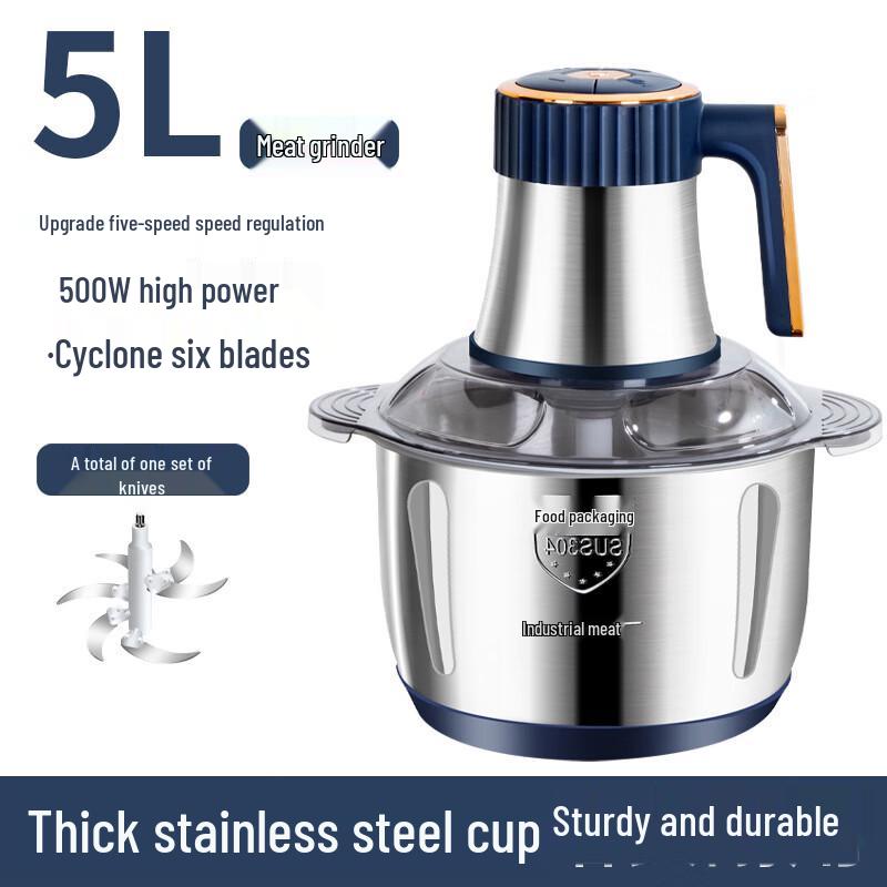 Stainless Steel Electric Meat Grinder & Food Processor
