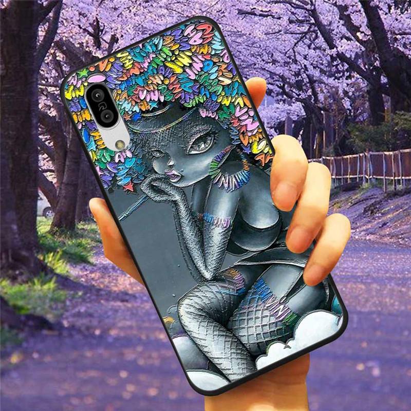 For Sharp Aquos Sense3 Case 3D Flower Relief Silicone Soft Emboss Cover For Sharp Aquos Sense 3 Lite Sense6 6 Luxury Cartoon