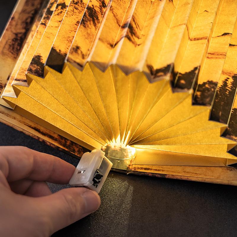 Creative DIY Folding Fan-Shaped Paper Lamp: Ancient Style, Perfect for Birthdays & Festivals, Handmade Atmosphere Enhancer
