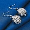 Charm 925 Sterling Silver Exquisite Sea Urchin Earrings for Women Fashion Wedding Party Jewelry Accessories