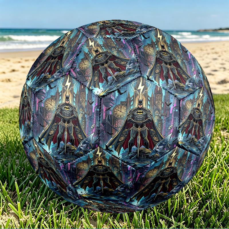Batman Print Size 5 Soccer Ball, PU Wear Resistant Football for Match Training and Daily Practice, Birthday Gift for Soccer Fans