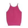 Summer New Sexy Spice Crew Neck Slim Slim All Knitted Simple Halter Vest Top Women's Wear