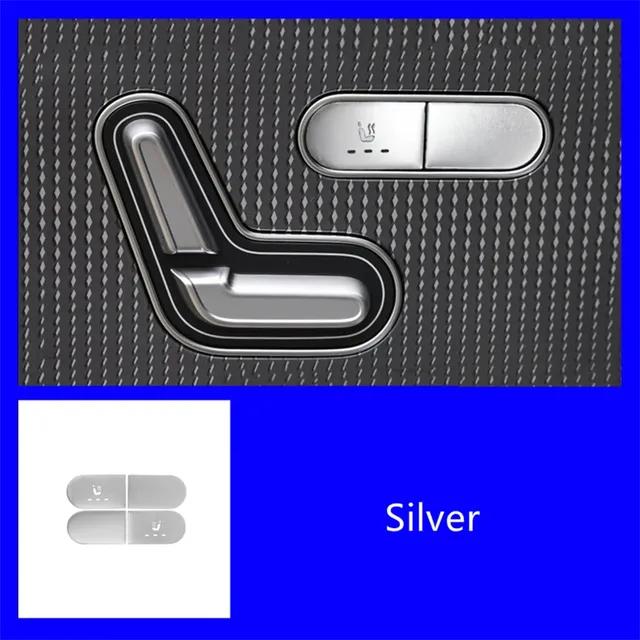 Car Window Glass Lifting Button Sticker Trim For Mercedes Benz W167 W213 W205 W177 X247 X167 C118 H247 Seat Heating Accessories