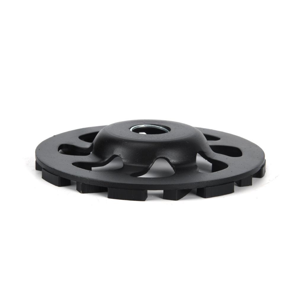 125mm L-Type Marble Stone & Concrete Grinding Wheel with 8 Slanted & 8 Horizontal Segments - Epoxy Floor Disc.