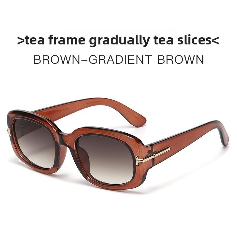 Stylish Frame Square Sunglasses With Uv400 Protection For Fashionable Travel And Outdoor Activities