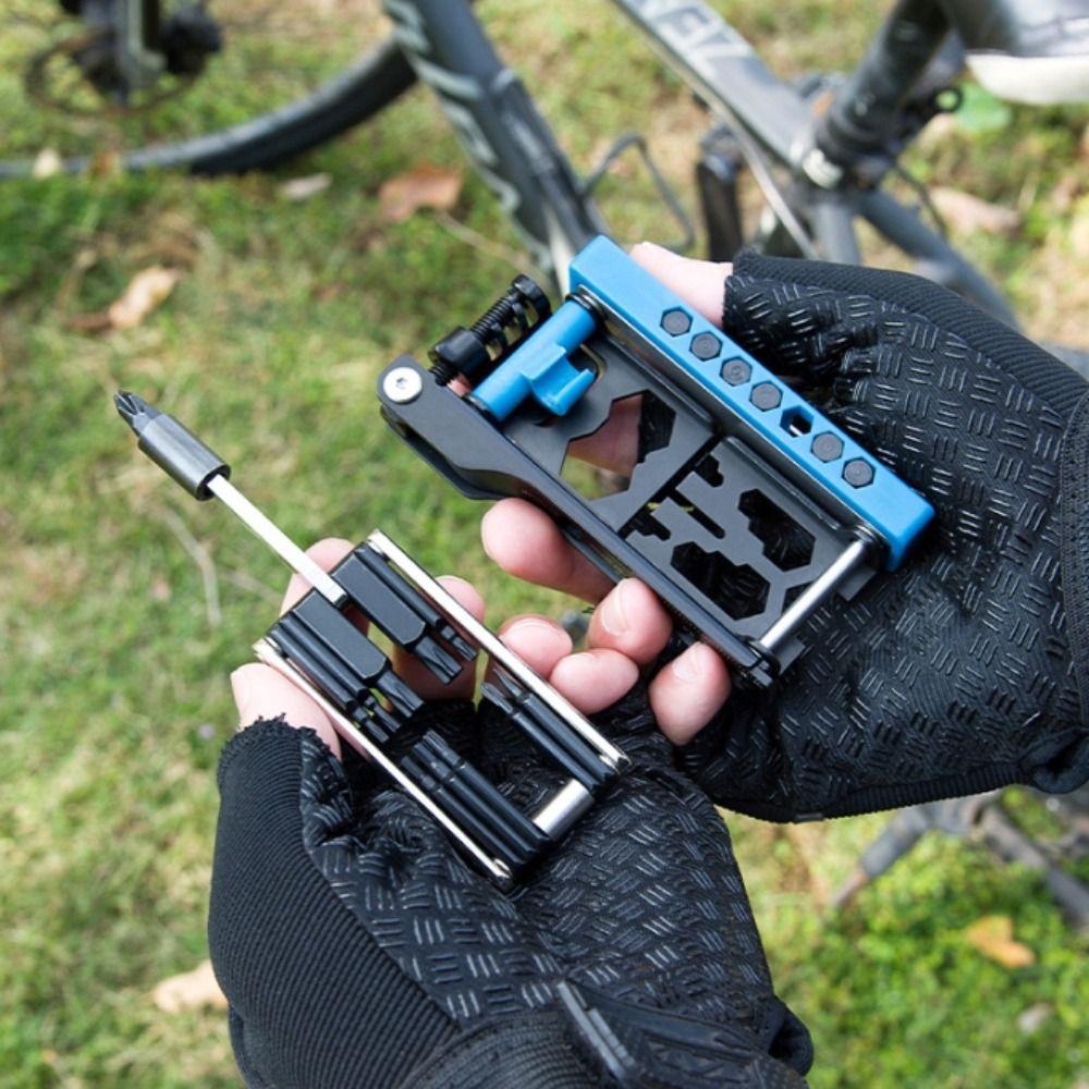 Magnetic Bicycle Repair Kit Portable Detachable Tool Kit Combo Set Bike Multi Tool Outdoor Cycling