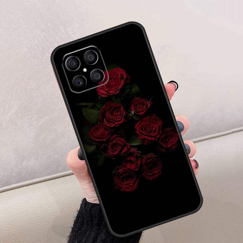 

Flower Red Rose For Honor Magic 8 6 7 Pro Case For Honor 400 Lite 200 50 70 90 X8c X8b X9a X9b X9c X9d Win RT Honor Win RT