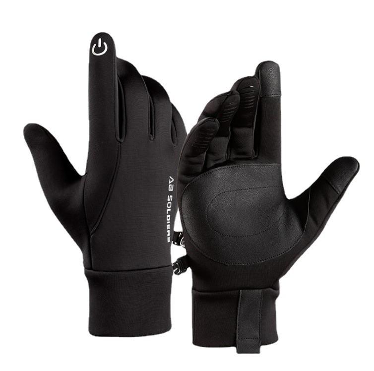 Cycling Gloves Mens Warm Touchscreen Windproof Waterproof For Outdoor Winter Riding