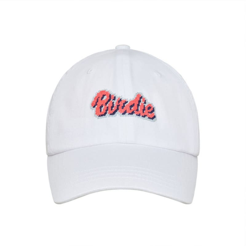 

LOLONG BIRDIE NEEDLEPOINT HAT - WHITE FREE