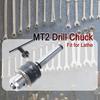findmall 5/64 Inch - 1/2 Inch Mini Metal Lathe Tail Stock Drill Chuck Tool With MT2 Arbor Fit for CNC Lathe Milling Drill Machine