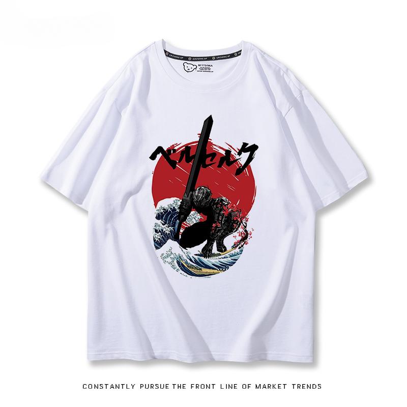 Berserk anime potisk osobnosti 100% bavlna tričko léto venkovní ležérní pohodlný trend street pánské oblečení