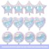 Colorful Aluminum Film Balloons Transparent Star Circular Love Shaped Balloon For Wedding Birthday Party