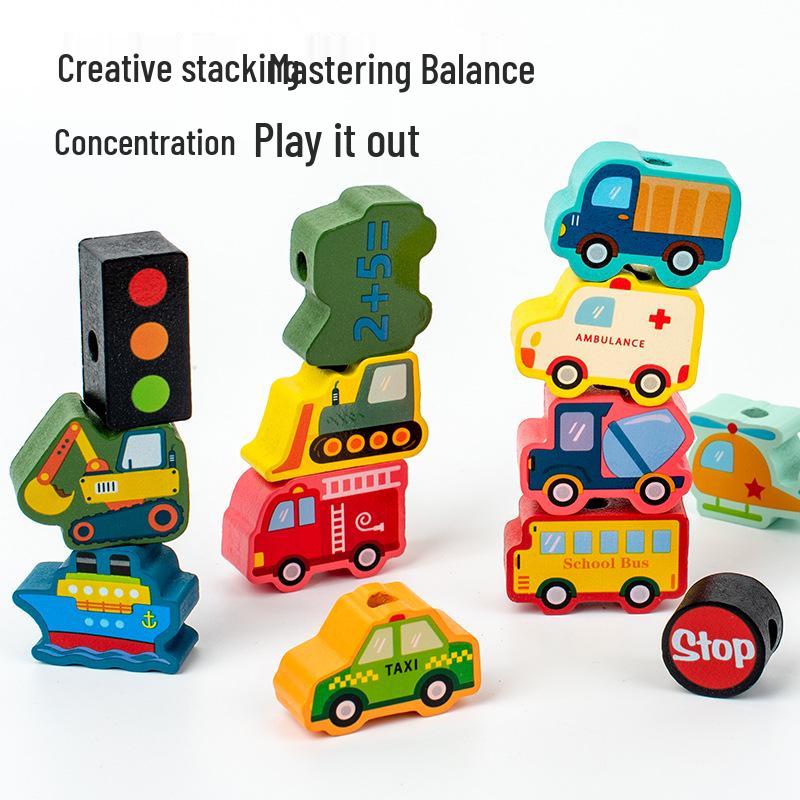 CPC Baby Fine Motor Skills Bead Toy: Toddler Threading & Concentration Blocks