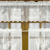 3Pcs/Set Jacquard DIY Lace European Coffee Curtain White Knitted Kitchen Translucent