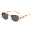 Punk Square Frame Glasses Small Frame UV400 Eyewear Retro Sun Glasses  Business