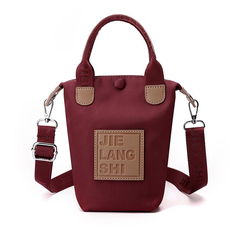 Handbag for Women New Oxford Cloth Casual Mobile Phone Bag Textured Nylon Mini Bucket Bag 10520cm 2297₽