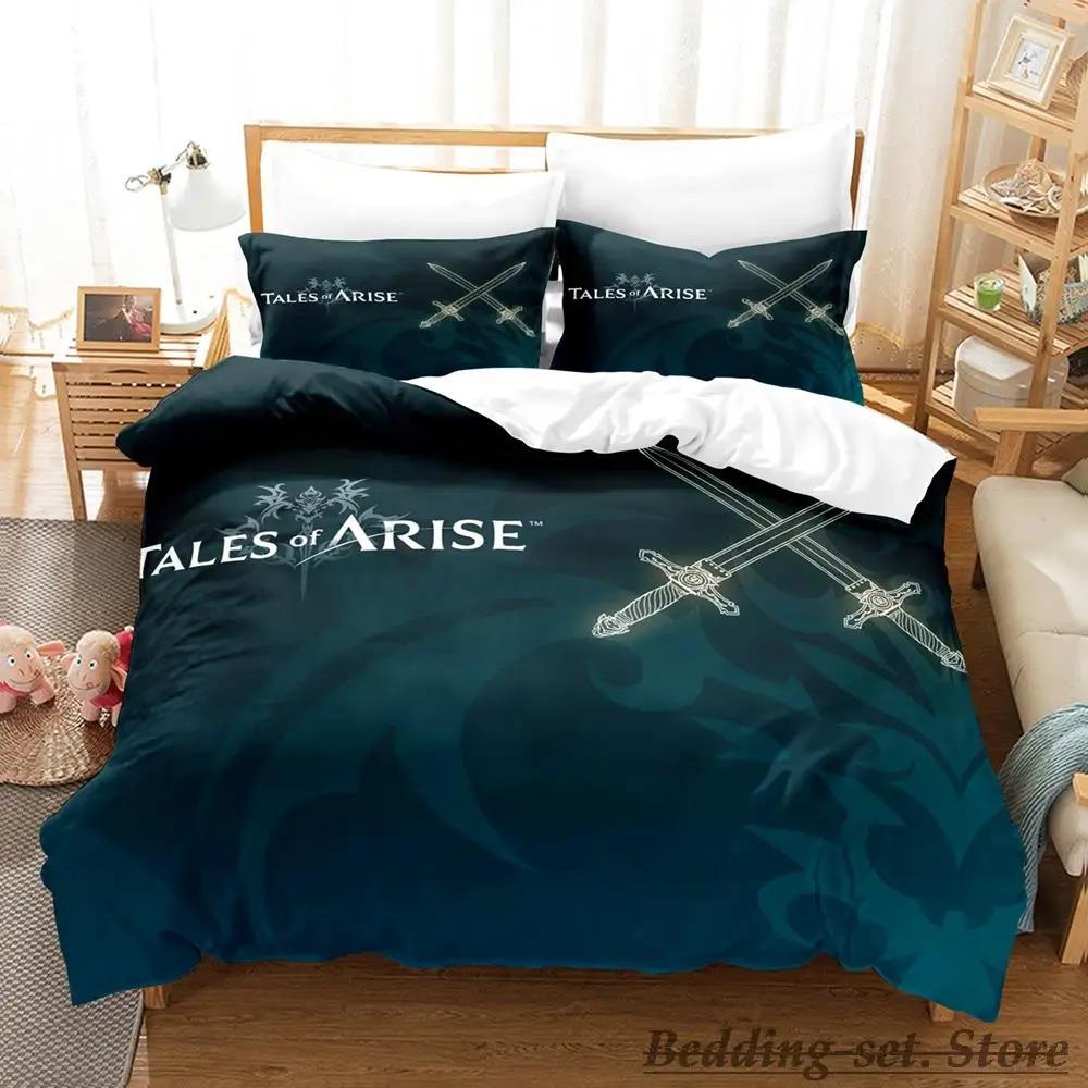 Cozy Warm New Tales of Arise Size Bed Adult Kid Bedroom Duvetcover Sets Anime Single Twin Full Queen King Quilt