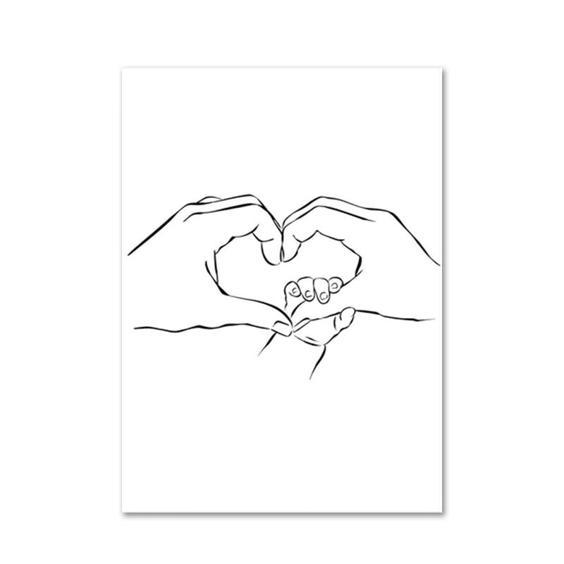 

Семейный рисунок на стене, плакат с принтом, портрет папы, матери и ребенка, холст, настенное искусство, современный уютный домашний настенный рисунок, дизайн декора 21x30cm No Frame