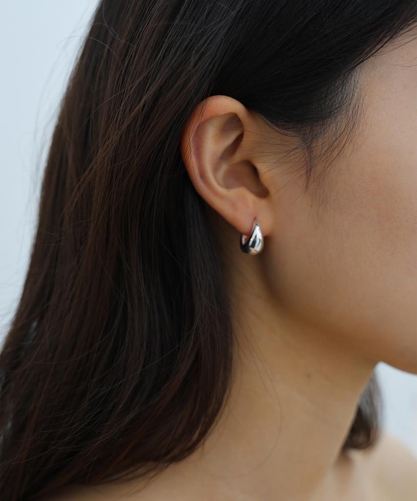 Febor Classic Dome Earring [S, M, L]_Silver
