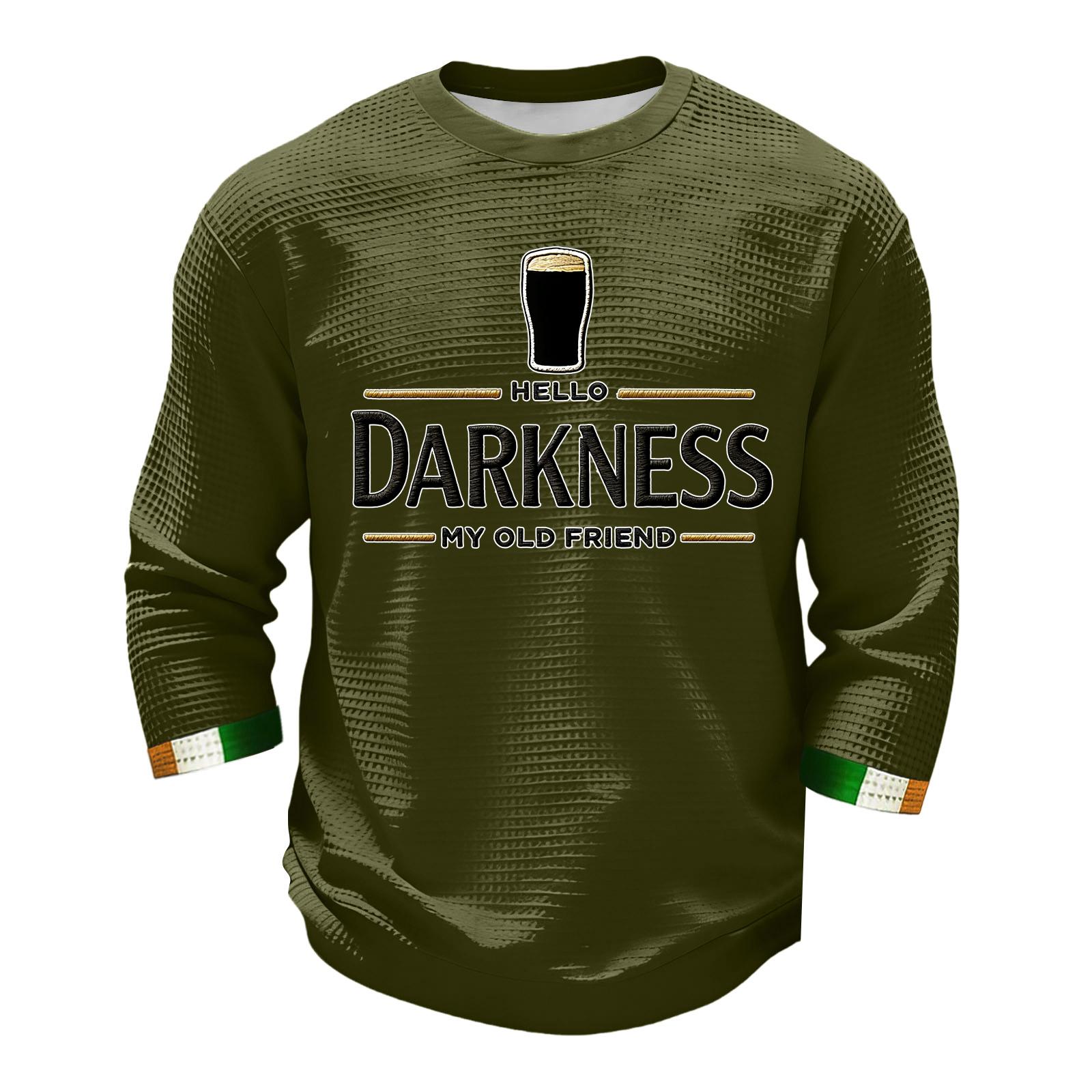 

Men s Fashion Long Sleeve T-Shirt St. Patrick s Day Shirt XL