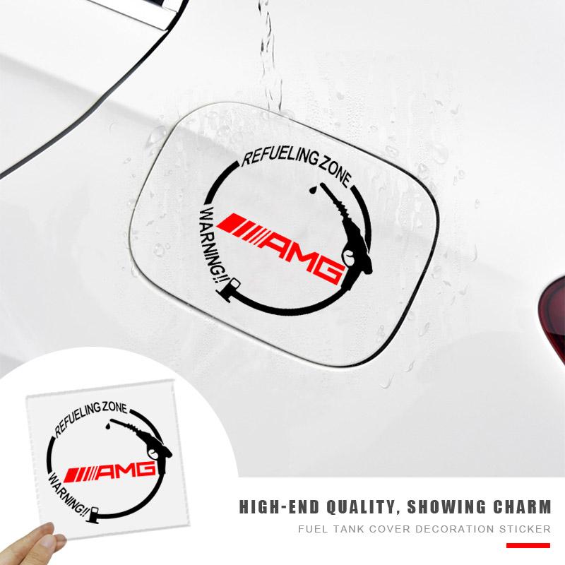 Auto Tankdeckel 3D Aufkleber Vinyl Mode Dekoration Aufkleber Für Mercedes Benz AMG W212 W205 W246 W177 W176 W213 GLC GLE GLS ML Willkommen Projektion
