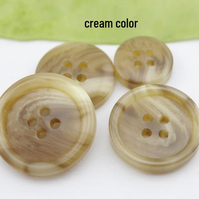 Resin Matte Double-Sided Button Wool Trench Coat and Suit Trousers.