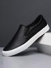 Men's Lightweight Slip On Loafers Stain Resistant Soft Sole Casual Flats Stylish Business Comfort Shoes