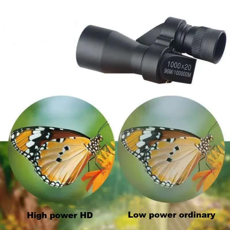 Tragbares HD-Mini-Monokular-Teleskop mit hoher Vergrößerung und Zoom für das Angeln im Freien zum Jagen, Camping und Bergsteigen