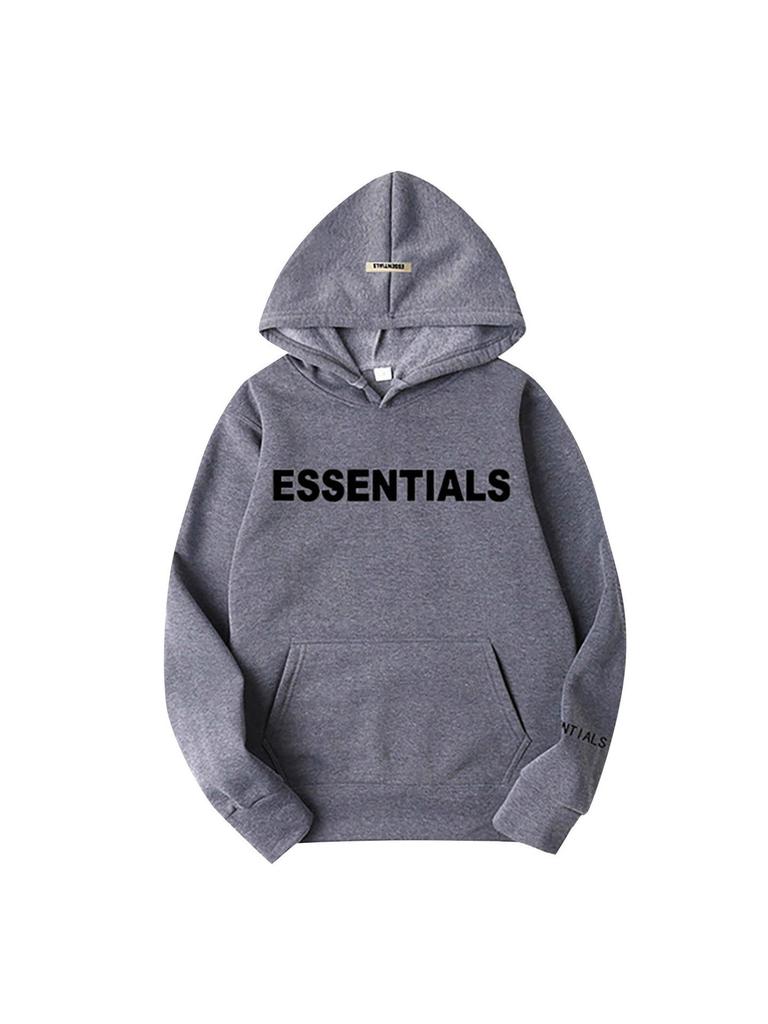 Men's and Women's Heavyweight Trendy Brand ESS Hoodie, Spring and Autumn Couple Casual Pullover Loose Printed Sweatshirt, Thickened