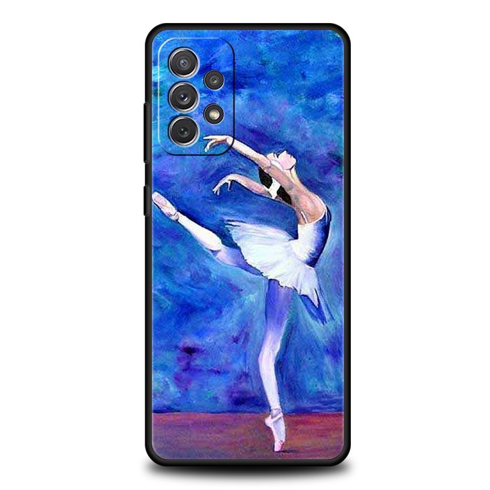 Gymnastics Water Color Case for Samsung A51 A71 A21S A12 A11 A15 A25 A31 A41 A23 A33 A53 A73 A03S A05S A13 5G A35 A55 Cover