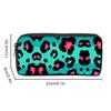 Pink Polyester Polyester Leopard Print Single Layered 3D Cartoon Pencil Case Pouch 9in for Boys/Girls Children School Supplies